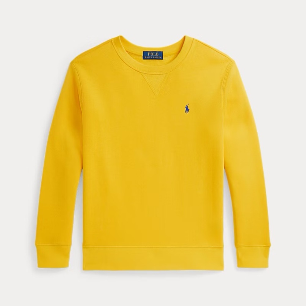 Polo by Ralph Lauren Racing Yellow Boys Fleece Sweatshirt Size 7